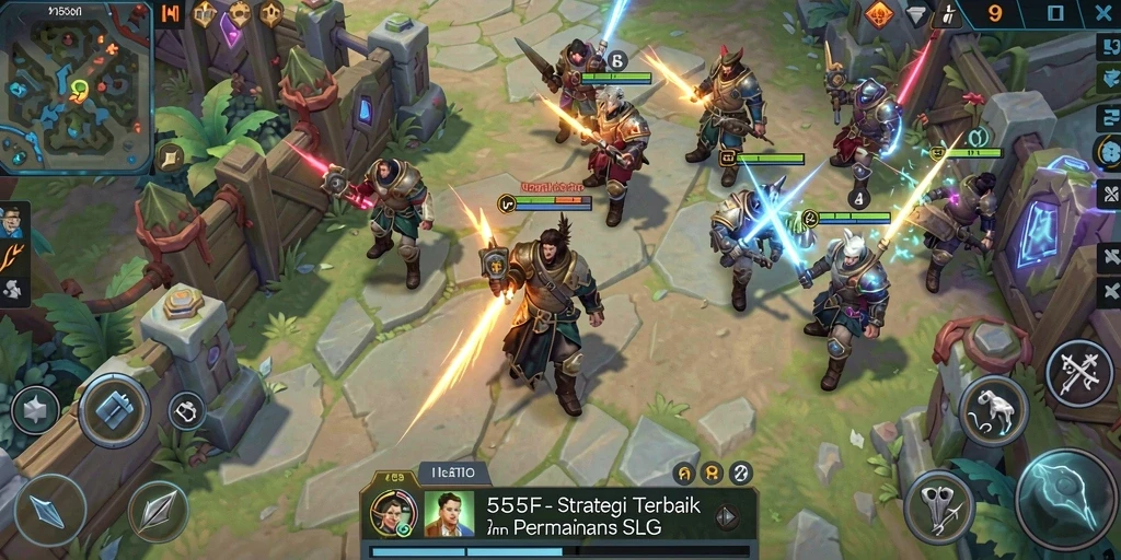 Tampilan menakjubkan dari pertempuran strategis di 555F.