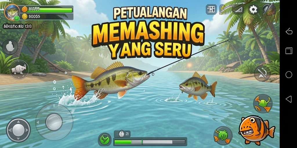 Tangkapan ikan yang fantastis dalam gameplay 8055.