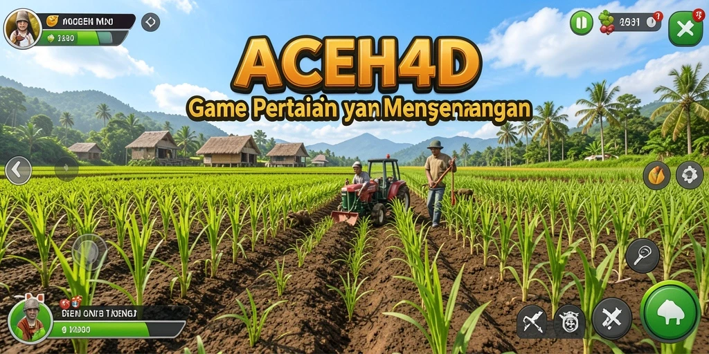 Screenshot ACEH4D menampilkan gameplay pertanian yang menarik.