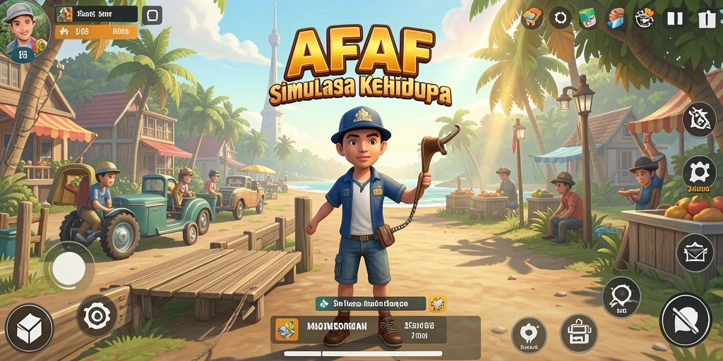 Gameplay AFAF yang realistis dan interaktif.