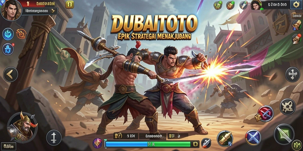 Tampilan gameplay DUBAITOTO yang seru dalam pertempuran Fighting.
