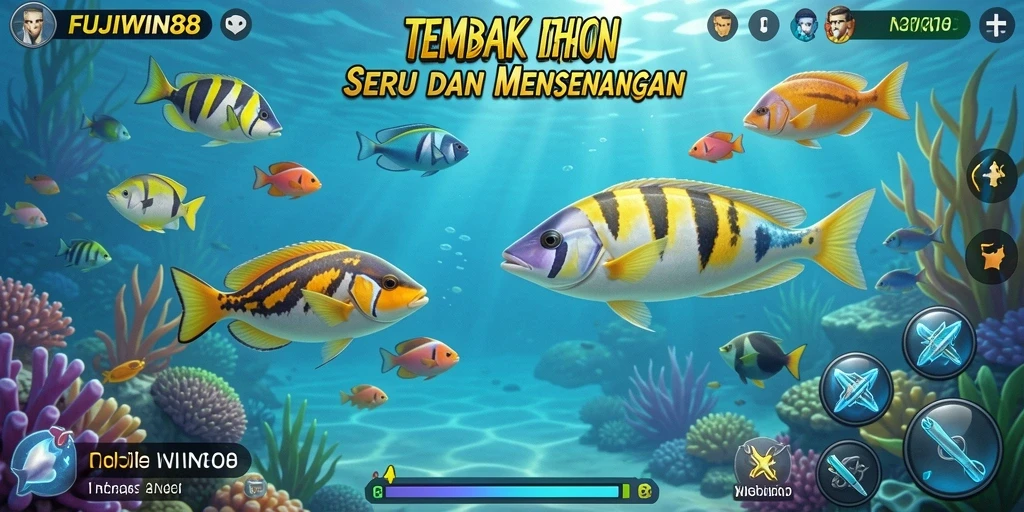 Tampilan screenshot FUJIWIN88 yang menunjukkan keseruan gameplay Tembak Ikan.