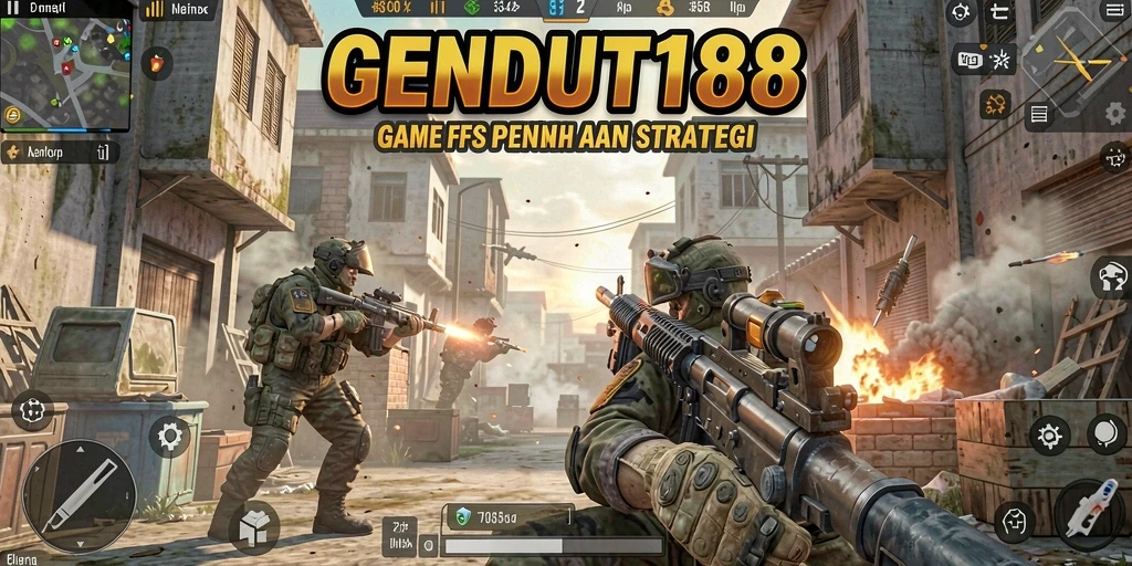 Tangkapan layar gameplay GENDUT188 dengan aksi tembak-menembak yang intens.