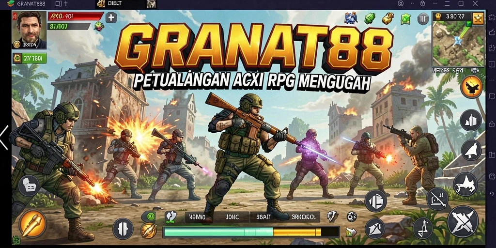 Gameplay mendebarkan dari GRANAT88 dengan pertempuran seru dan karakter unik.