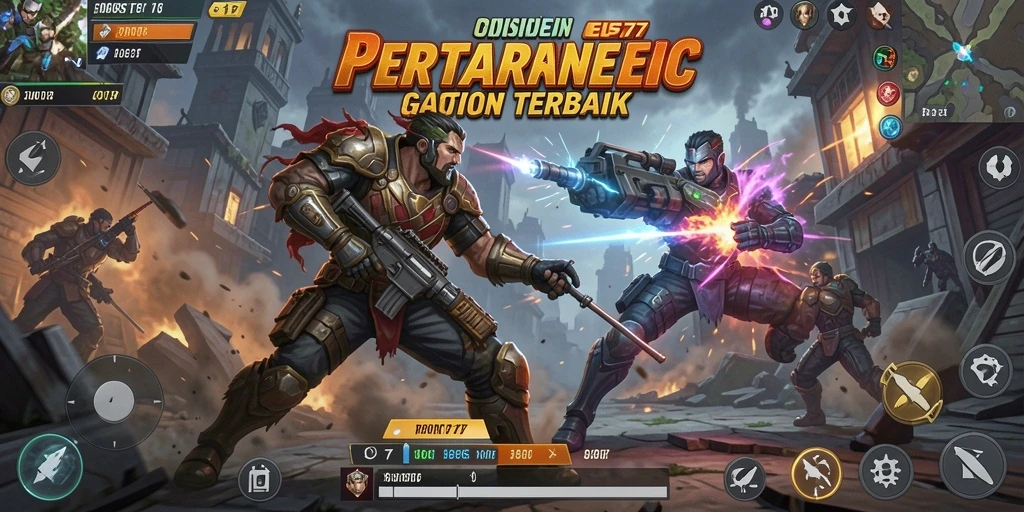 Tangkapan layar menunjukkan pertarungan epik dalam GUS77 yang menegangkan.