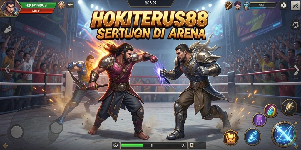 Tampilan gameplay HOKITERUS88 yang mendebarkan dan penuh aksi.