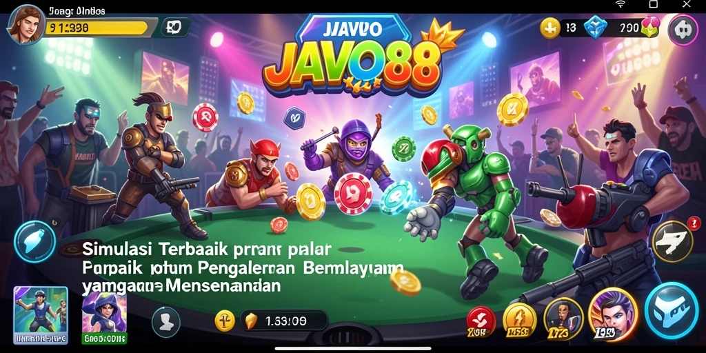 Tampilan gameplay JAVO88 yang menarik dan realistis dalam simulasi.