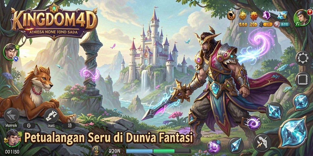 Screenshot gameplay KINGDOM4D menampilkan aksi seru dalam petualangan.