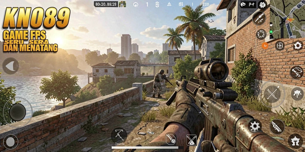 Gameplay KNO89 yang intens dan mendebarkan dalam pertempuran FPS.
