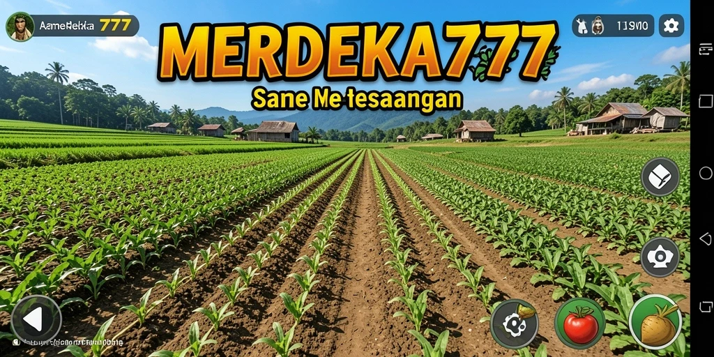 Screenshot MERDEKA777 menampilkan aktivitas berkebun yang menarik.