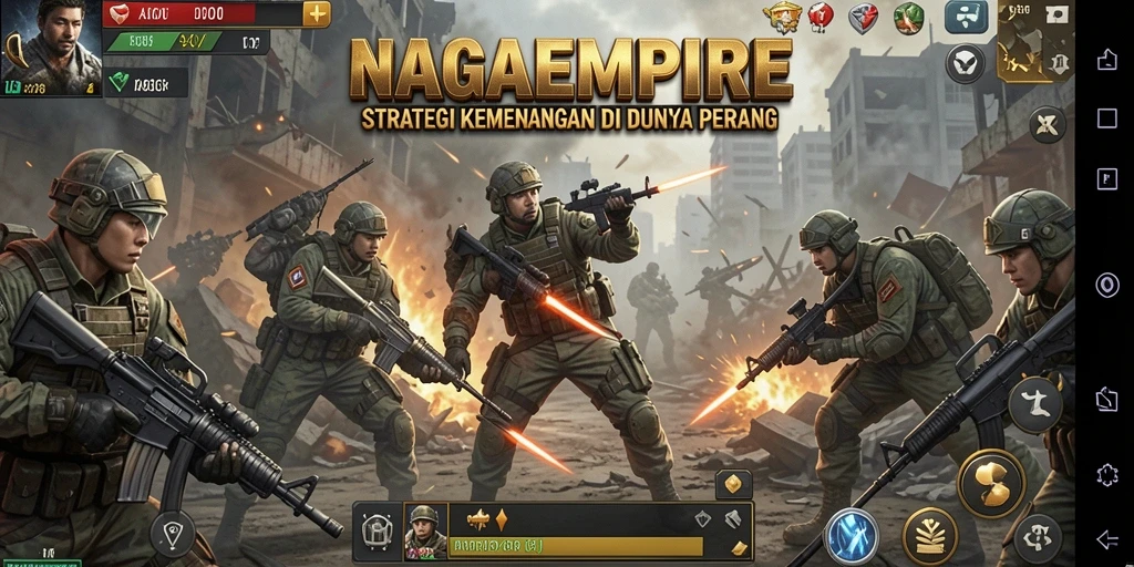 Tampilan gameplay yang mendebarkan di NAGAEMPIRE.
