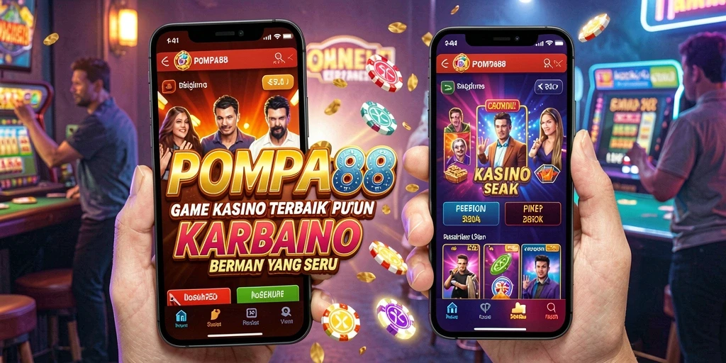 Tampilan gameplay menarik di POMPA88 dengan berbagai pilihan permainan Kasino.