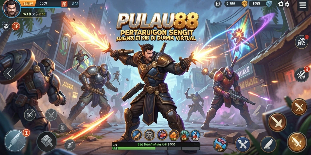 Tampilan menarik dari gameplay Fighting PULAU88 yang intens.