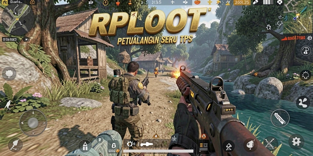 Screenshot RPLOOT menunjukkan pertempuran seru dalam TPS yang menegangkan.