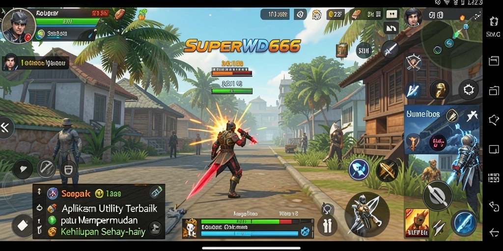 Tampilan antarmuka pengguna aplikasi SUPERWD666 yang intuitif dan mudah digunakan.
