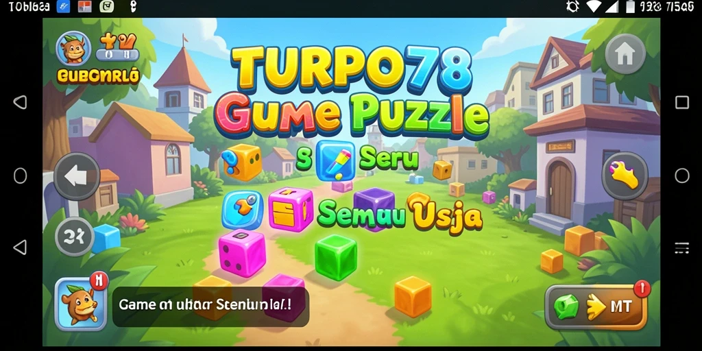 Tampilan gameplay seru dari game Puzzle TURBO78.