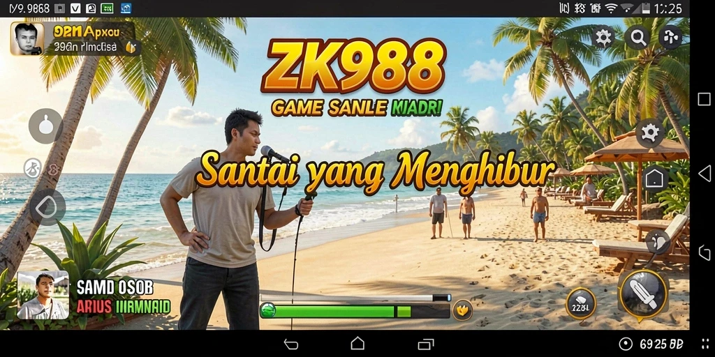 Tampilan gameplay ZK988 yang menarik dan penuh warna.