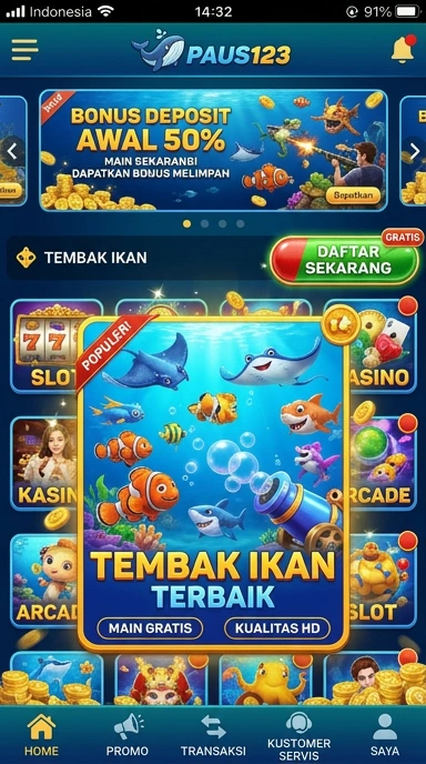 Proses pencarian aplikasi di paus123 yang gampang.